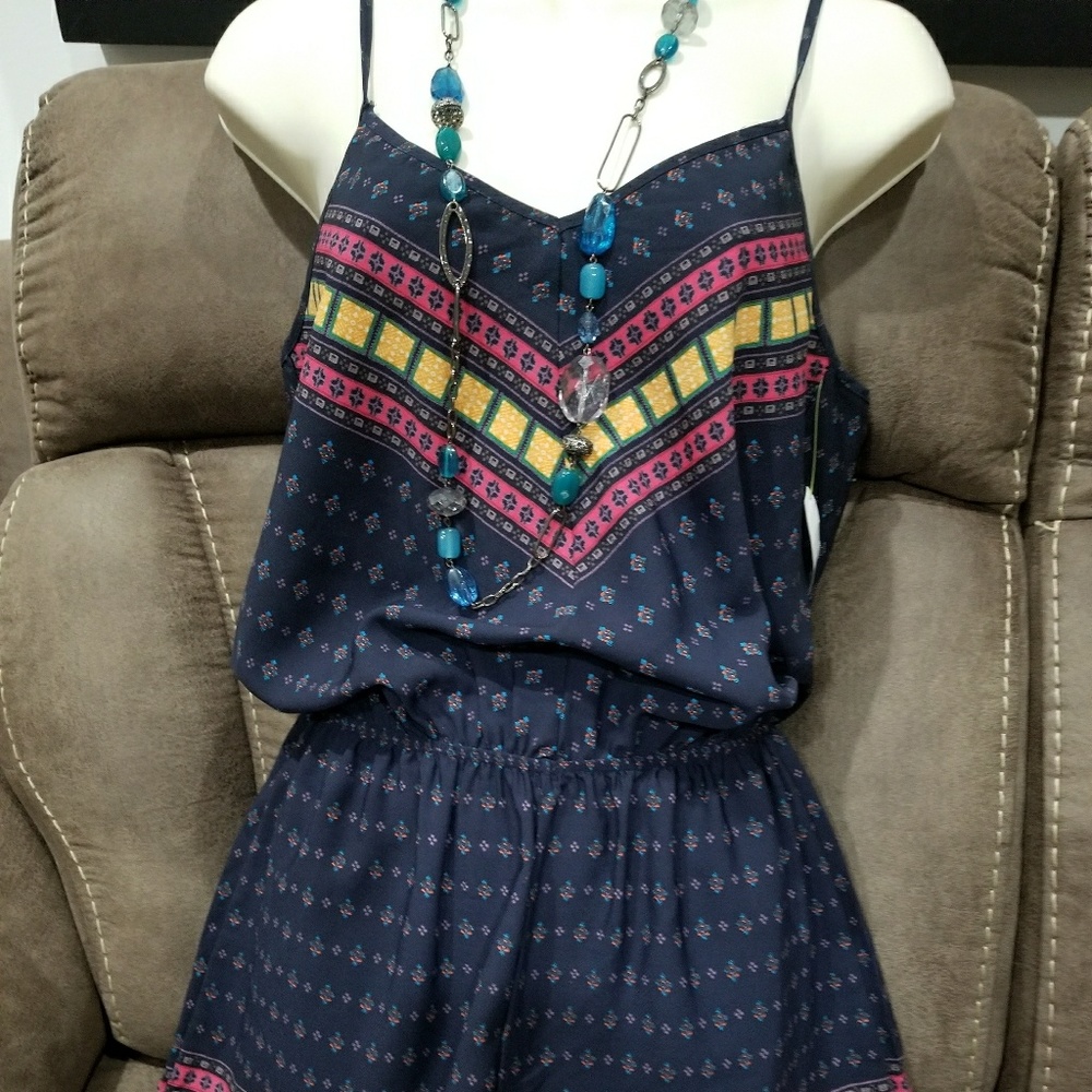 Amber Blue Romper